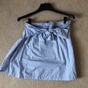 Striped blue and white skirt